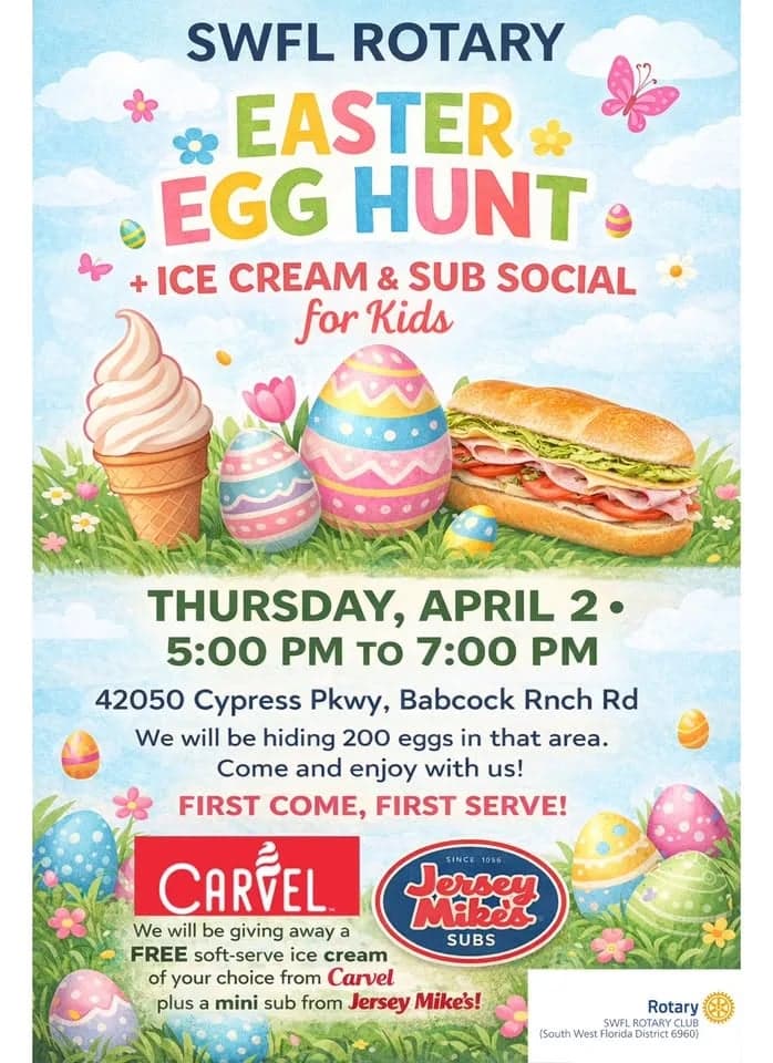 Easter egg hunt + ice cream and subs! Social for kids